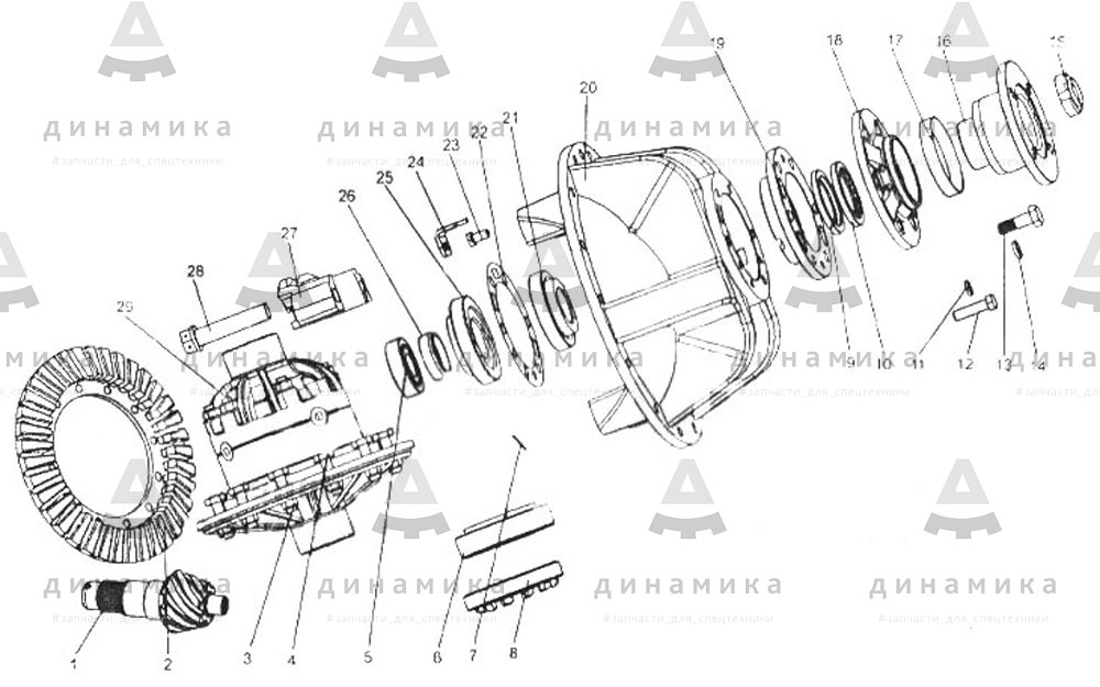 Коробка передач xcmg lw300f схема