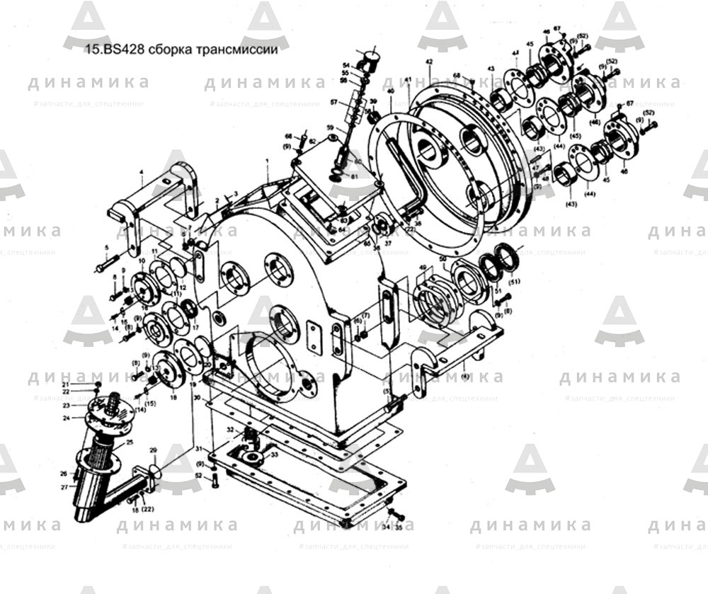 Коробка передач в сборе для XCMG ZL 30G